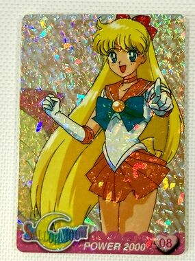 Vintage Holographic Sailor Moon Mina Aino ("Sailor Venus") Trading Card #8